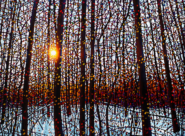 Early Snow, Late Afternoon Light 36" by 48"