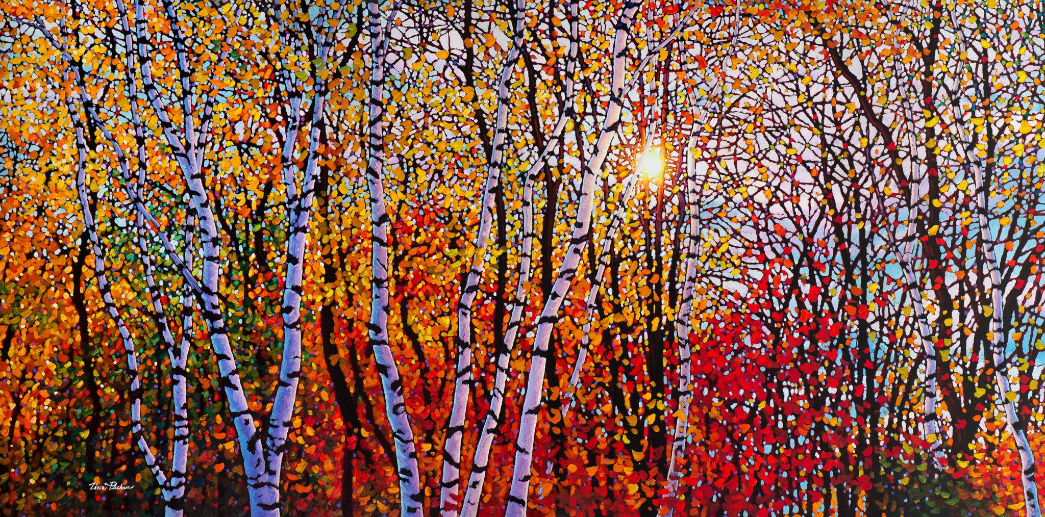 October Glory Afternoon Sun 36" by 72"