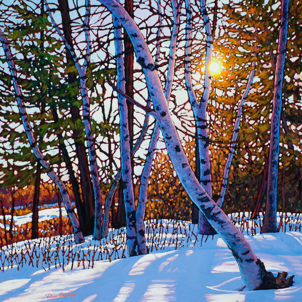 Afternoon Glow, Lynde Marsh 30" by 30"