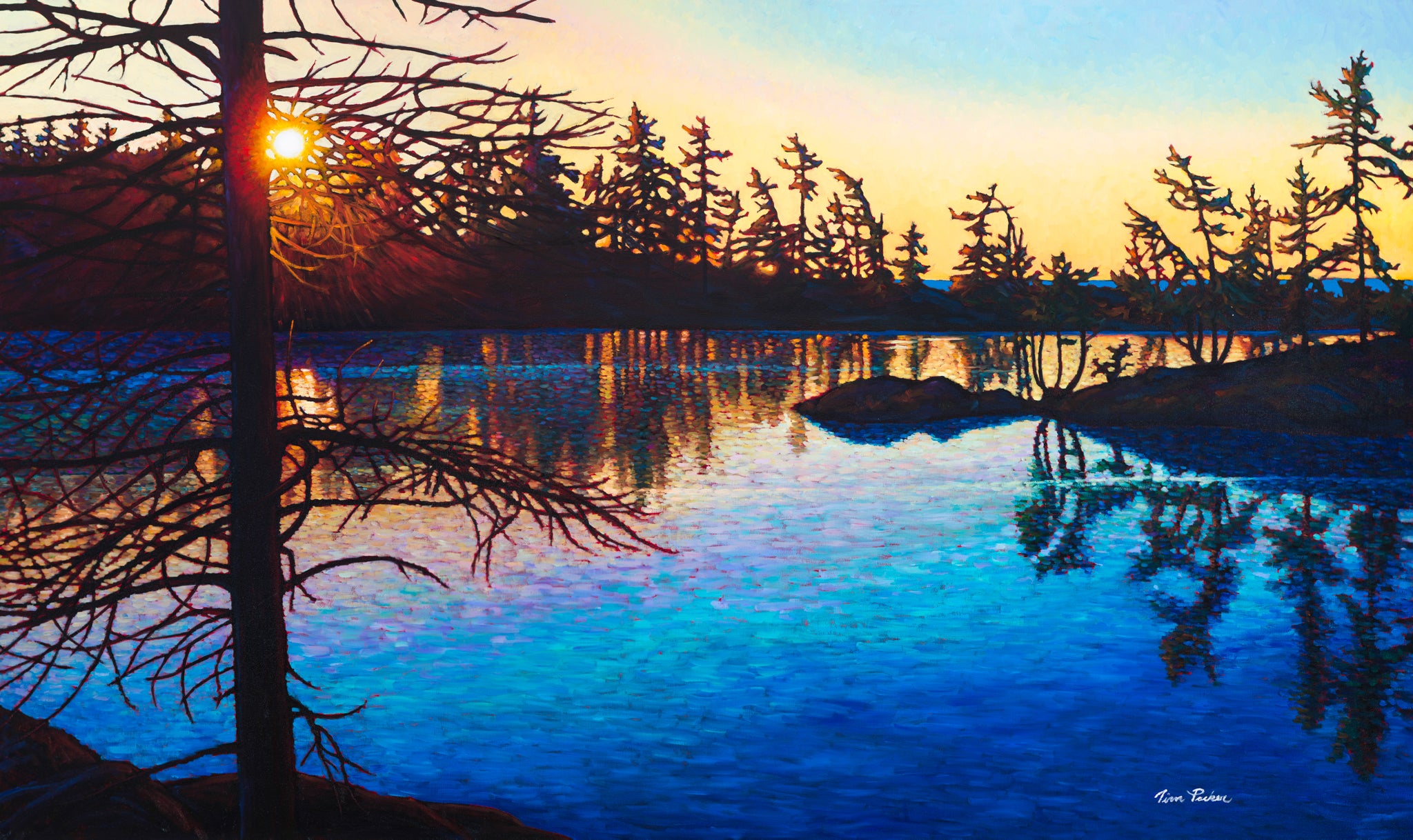 Blue Tranquility 30" by 50" and 36" by 60"